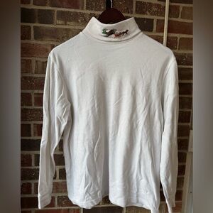 Embroidered crewneck